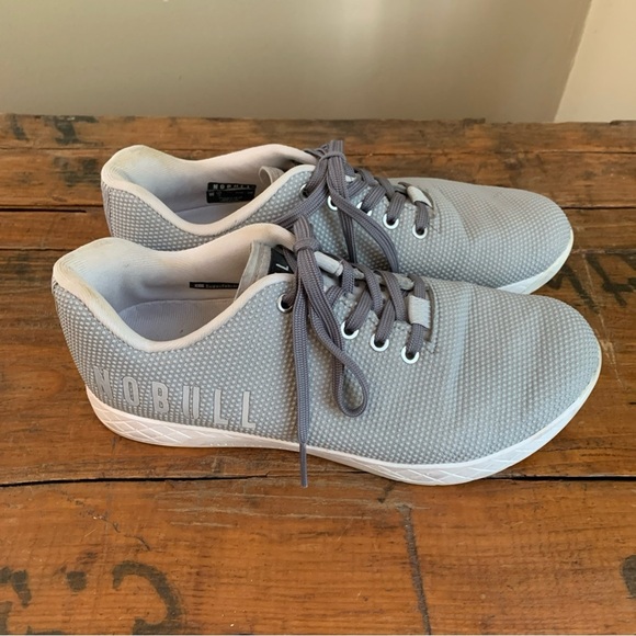 NoBull Outwork Edge Shoe Mens 8.5/ Womens 10 Running Gray Lace Up Low Top - Picture 2 of 13